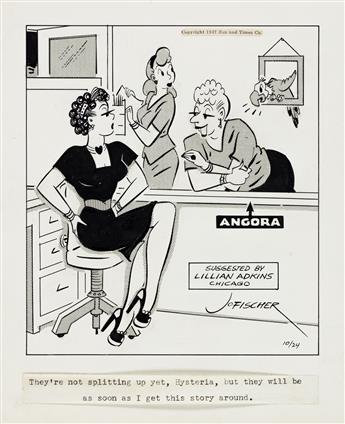 JO FISCHER (1900-1987) From 9 to 5. [CARTOONS / COMICS]